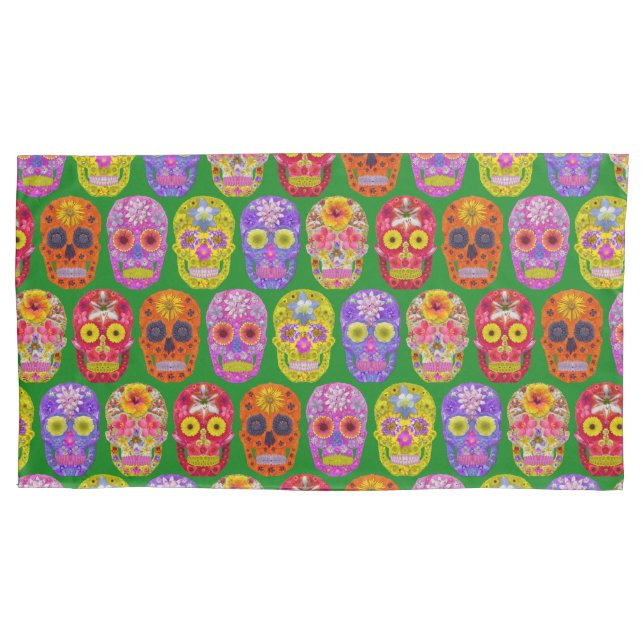 Funda De Cojín Patrón de descompresión de flores 2018 (Anverso-izquierdo)