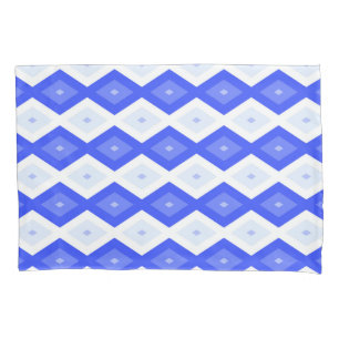 Funda De Cojín patrón de diamante azul real