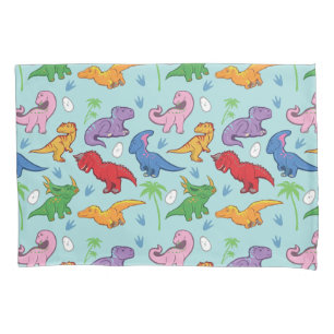 Funda De Cojín Patrón de Dinosaurio Bonito