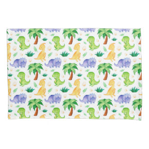 Funda De Cojín Patrón de dinosaurio cutáneo neonatal