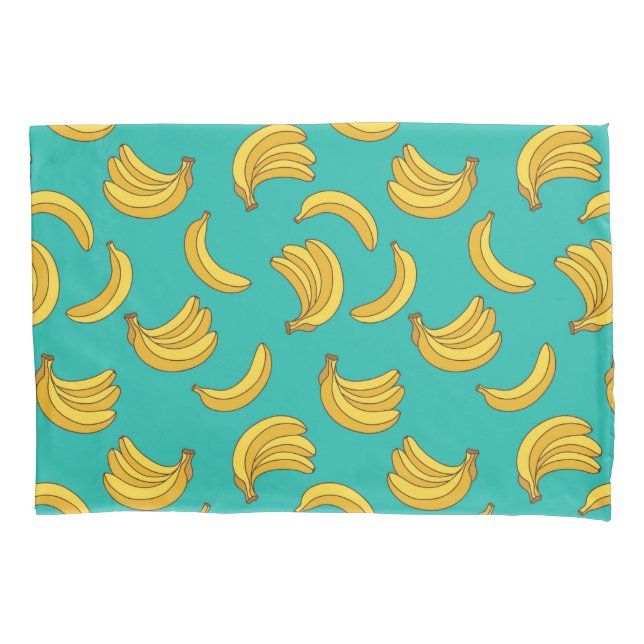 Funda De Cojín Patrón de diversión de la fruta de la banana (Anverso-izquierdo)