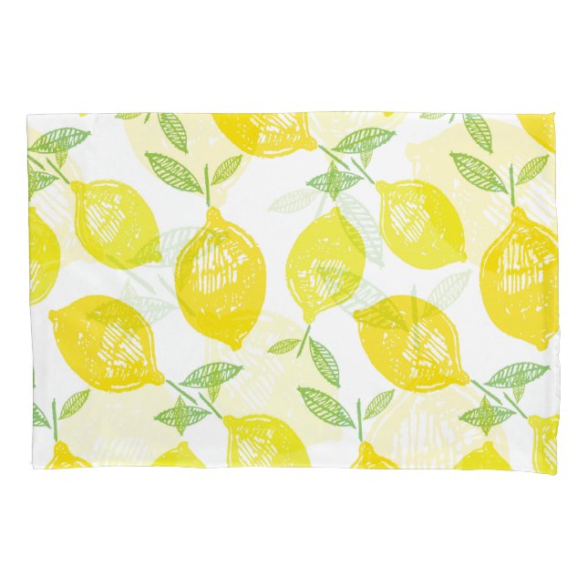Funda De Cojín Patrón de Doodle de Fruta Tropical (Anverso)