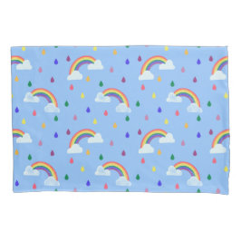 Funda De Cojín Patrón de ducha de lluvia arco iris para niños peq