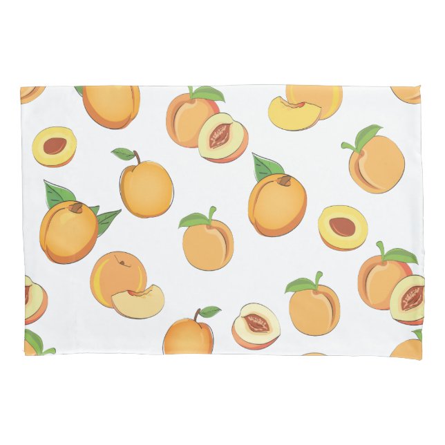 Funda De Cojín Patrón de durazno (Anverso)