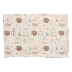 Funda De Cojín Patrón de edgehog de Cuadros Woodland