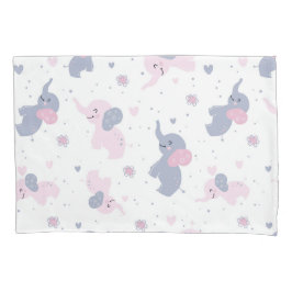 Funda De Cojín Patrón de elefantes personalizados