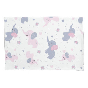 Funda De Cojín Patrón de elefantes personalizados