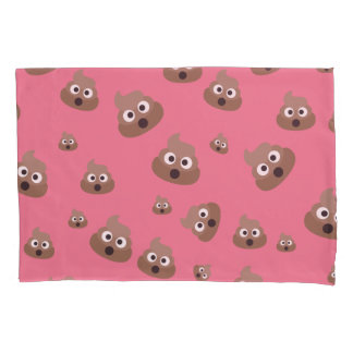 Funda De Cojín Patrón de Emoji de popa de corte