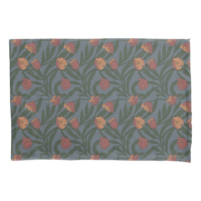 Funda De Cojín Patrón de estilo otoñal William Morris (Anverso)