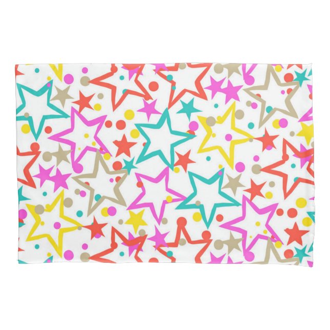 Funda De Cojín Patrón de estrellas (Anverso)