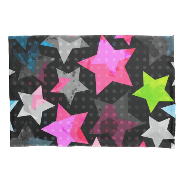 Funda De Cojín Patrón de estrellas (Anverso)