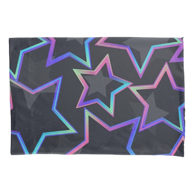 Funda De Cojín Patrón de estrellas (Anverso)