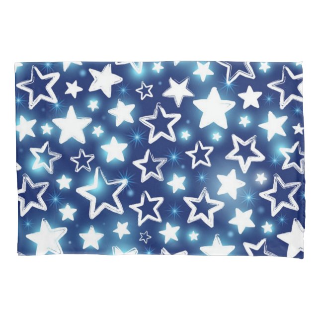 Funda De Cojín Patrón de estrellas (Anverso)