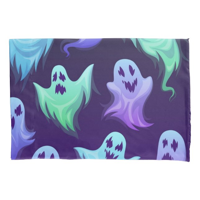 Funda De Cojín Patrón de fantasma (Anverso)