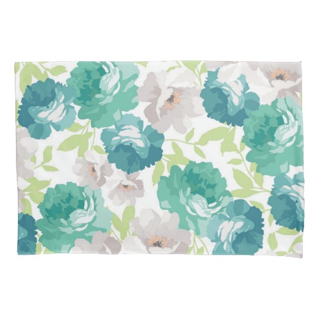 Funda De Cojín Patrón de flor (Anverso)
