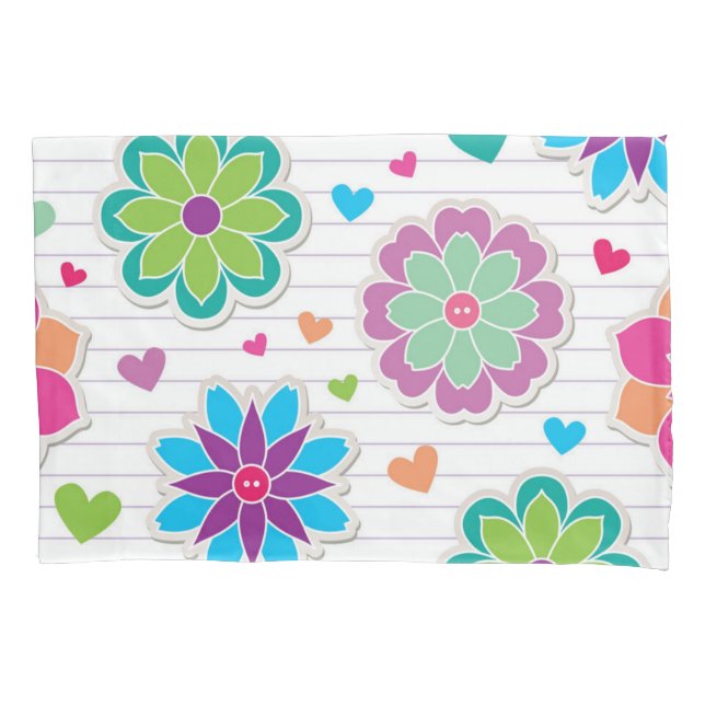 Funda De Cojín Patrón de flor (Anverso)
