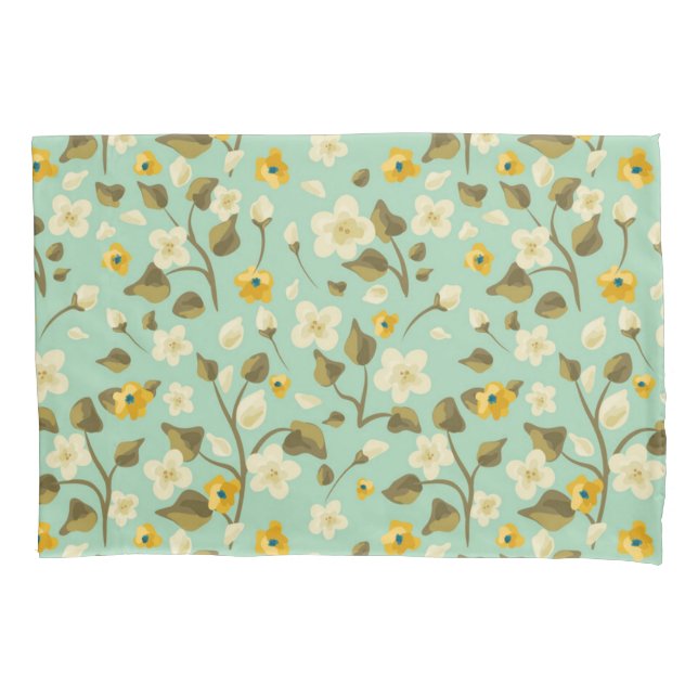 Funda De Cojín Patrón de flor (Anverso)