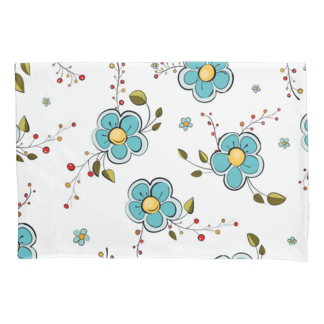 Funda De Cojín Patrón de flor (Anverso)