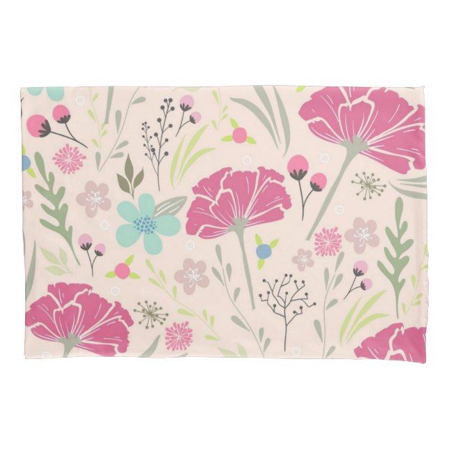Funda De Cojín Patrón de flor (Anverso)