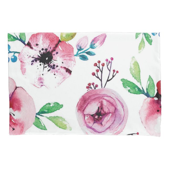 Funda De Cojín Patrón de flor (Anverso)