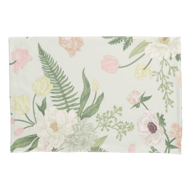 Funda De Cojín Patrón de flor (Anverso)