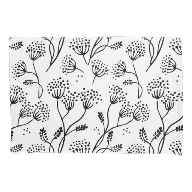 Funda De Cojín Patrón de flor (Anverso)