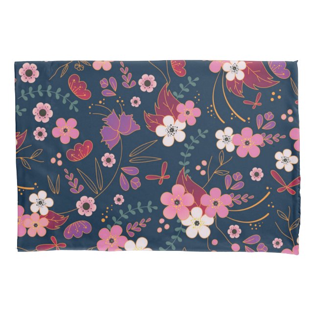 Funda De Cojín Patrón de flor (Anverso)