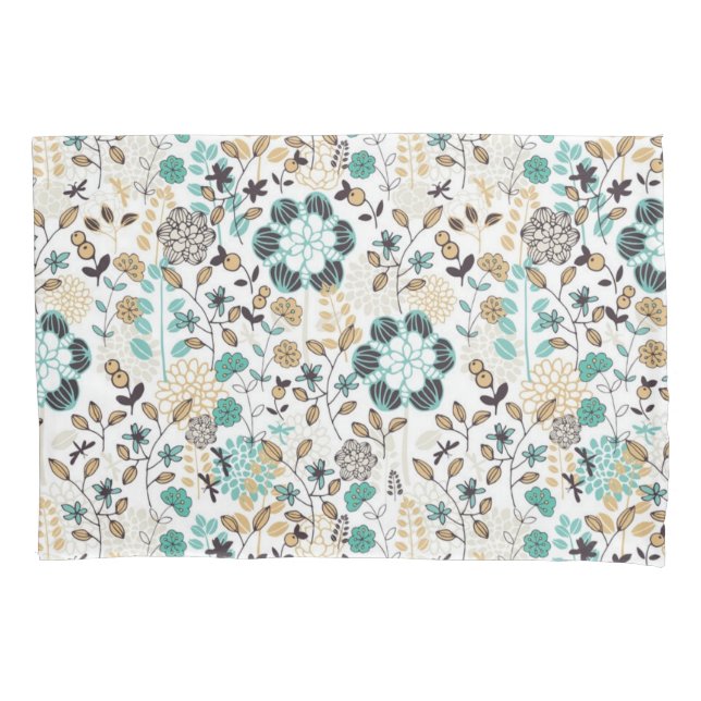 Funda De Cojín Patrón de flor (Anverso)
