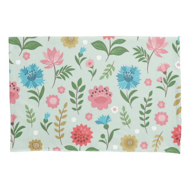 Funda De Cojín Patrón de flor (Anverso)