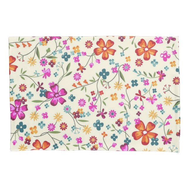 Funda De Cojín Patrón de flor (Anverso)