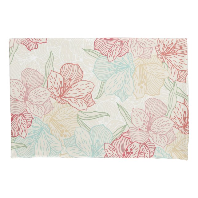 Funda De Cojín Patrón de flor (Anverso)