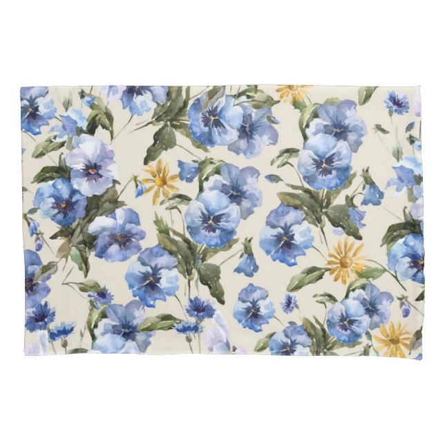 Funda De Cojín Patrón de flor (Anverso)