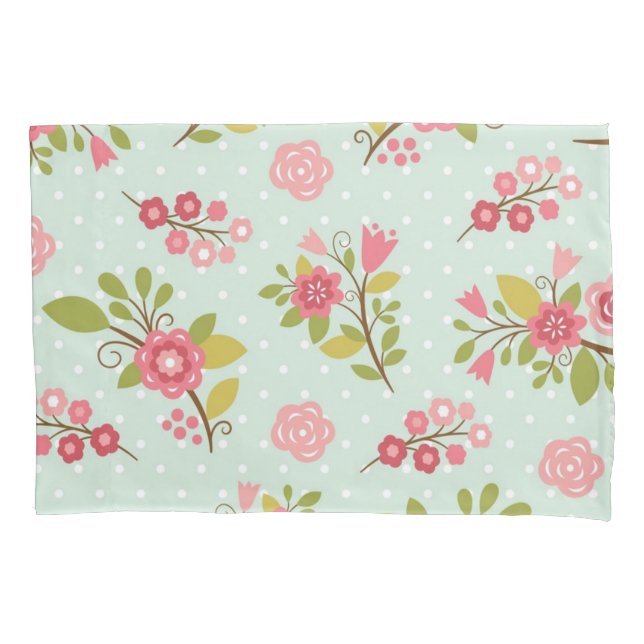 Funda De Cojín Patrón de flor (Anverso)