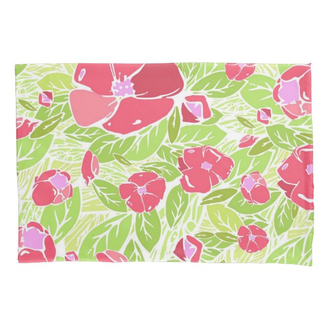 Funda De Cojín Patrón de flor (Anverso)