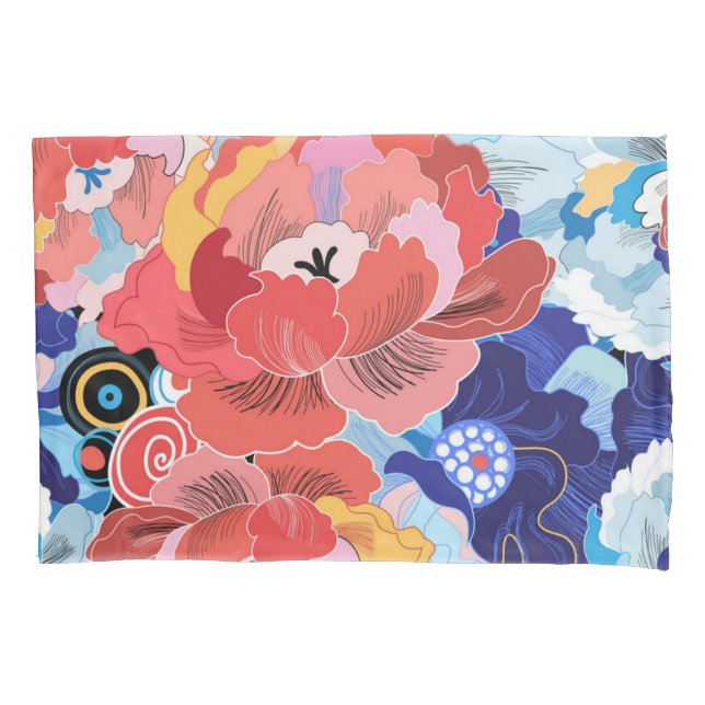 Funda De Cojín Patrón de flor (Anverso)