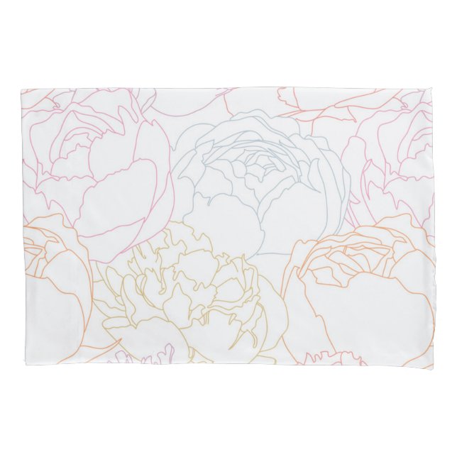 Funda De Cojín Patrón de flor (Anverso)
