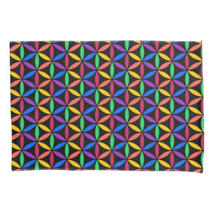 Funda De Cojín Patrón de flor arco iris