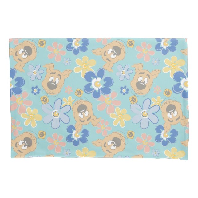 Funda De Cojín Patrón de flor Scooby-Doo de Cuppy (Anverso)