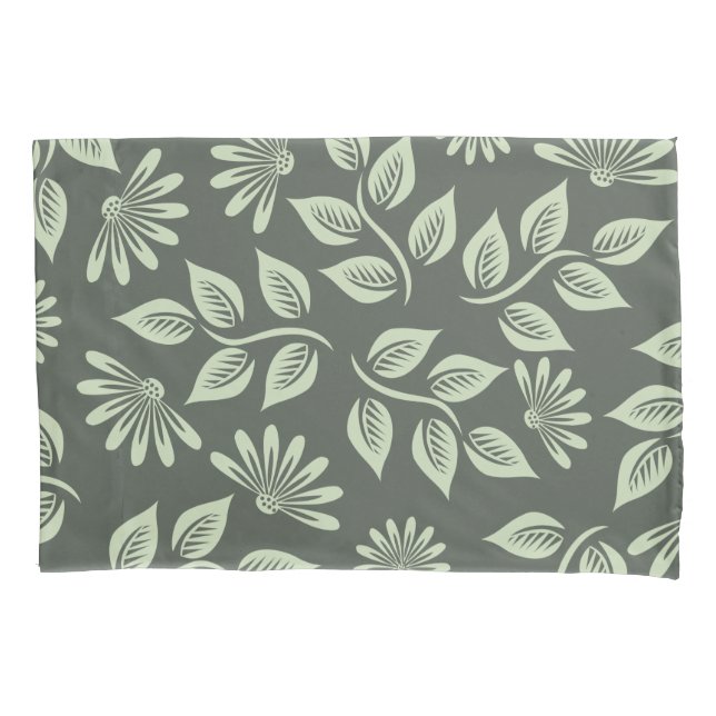 Funda De Cojín Patrón de flores de primavera (Anverso)