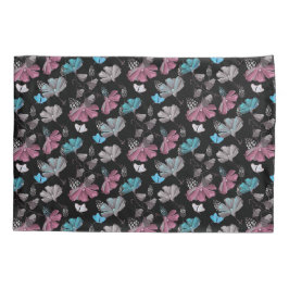 Funda De Cojín Patrón de flores y mariposas