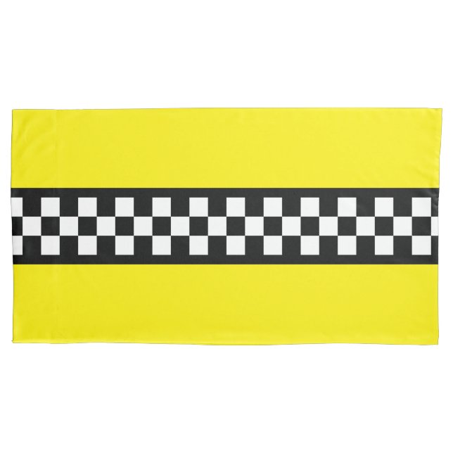 Funda De Cojín Patrón de franja de comprobación de impuestos (Anverso-izquierdo)