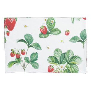 Funda De Cojín Patrón de fresa