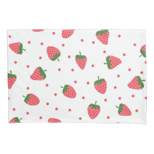 Funda De Cojín Patrón de fresa