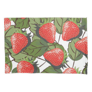 Funda De Cojín Patrón de fresa