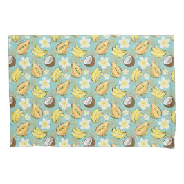 Funda De Cojín Patrón de frutas tropicales de verano