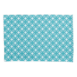 Funda De Cojín Patrón de Gingham de Cuadrícula y Estrellas
