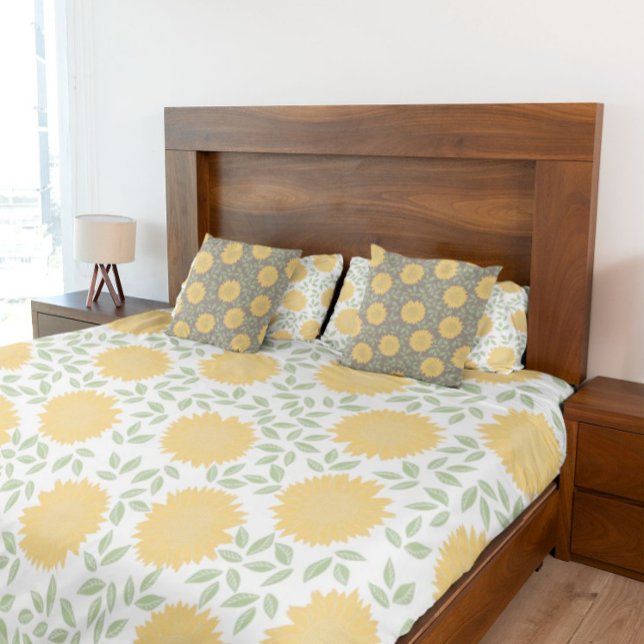 Funda De Cojín Patrón de girasol en el país ruso (Subido por el creador)