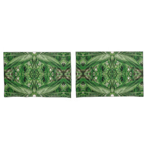 Funda De Cojín Patrón de gotas de lluvia y verdes