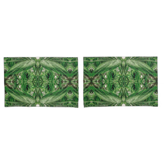 Funda De Cojín Patrón de gotas de lluvia y verdes