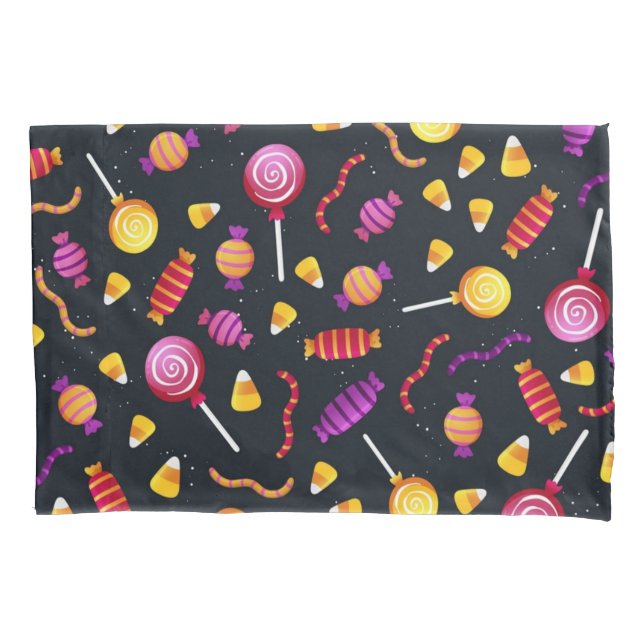 Funda De Cojín Patrón de Halloween (Anverso)